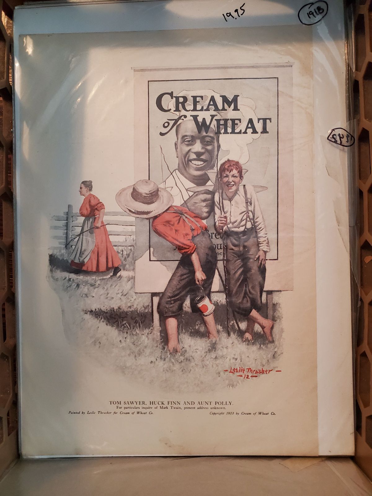 Antique cream of wheat add featuring tom