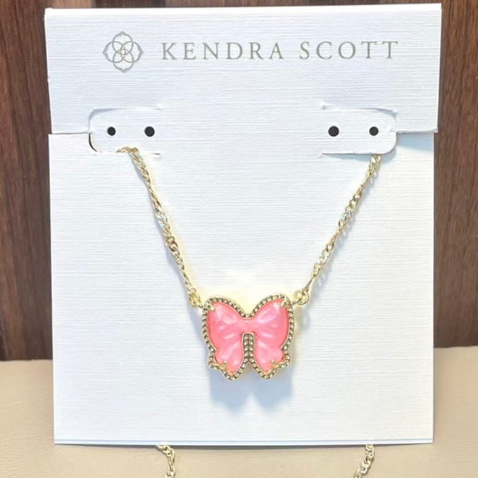 Kendra Scott Haley Bow Gold Short Pendant Necklace