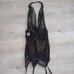 Y2K Sheer Black Lace Rhinestone Gothic Halter