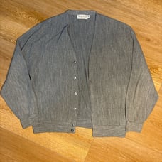 Vtg Sedgefield 90s Streetwear Mens Sz XXL Kurt Cobain Knit Cardigan Sweater Gray