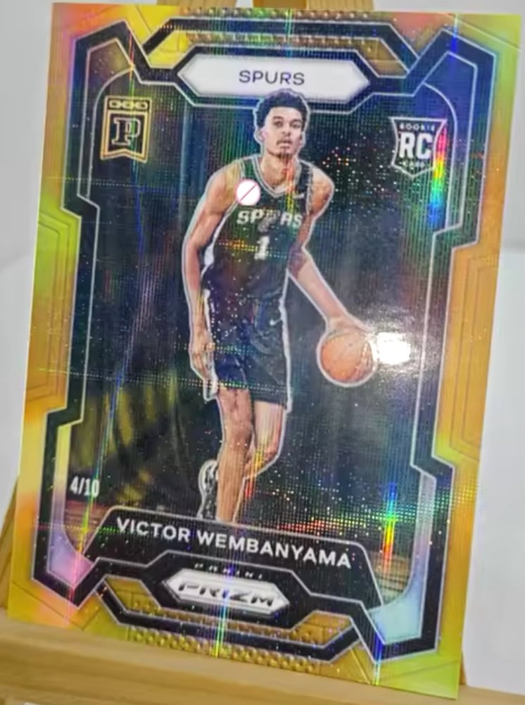 Custom Wemby Super Refractor Gold Style