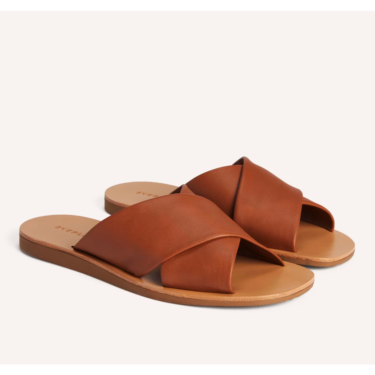 NEW Everlane The Day Crossover Sandal In Sienna Brown Size 8