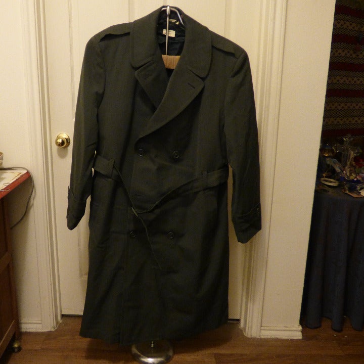 Vintage NEW Military Trench Coat Sz 46L