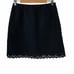 Vintage 9 Skirt Jody of California Scallop Eyelet Floral Cutouts Black Mini USA