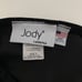 Vintage 9 Skirt Jody of California Scallop Eyelet Floral Cutouts Black Mini USA