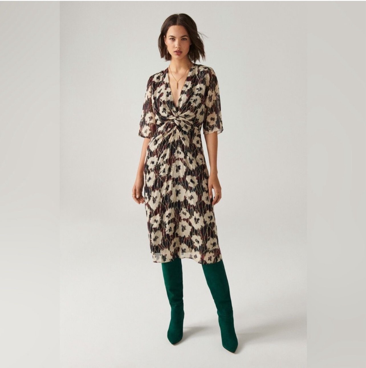 NWT Ba&sh Kaz Floral Dress Size 2 retails 555