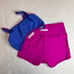HONEYCUT 2 Piece Dancewear Set Sports Bra Top Biker Shorts Size L & XXS NWOT
