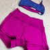 HONEYCUT 2 Piece Dancewear Set Sports Bra Top Biker Shorts Size L & XXS NWOT