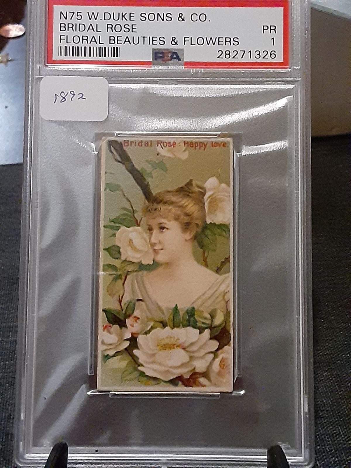1800's Bridal Rose PSA Graded Tobacco Card!!!!