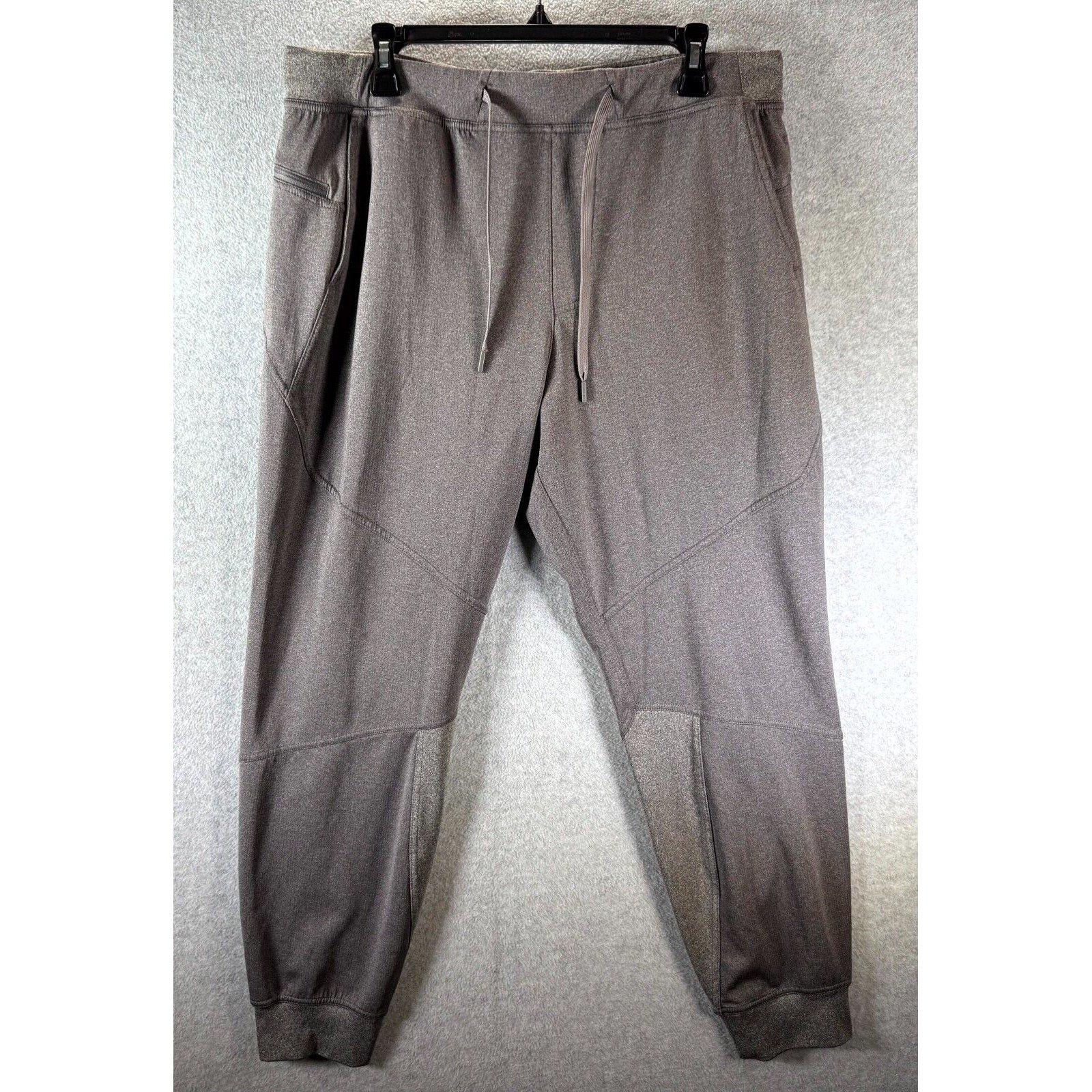Hylete Flexion II Jogger Pants Mens XL Slate/Gray Heather Gym Drawstring Waist