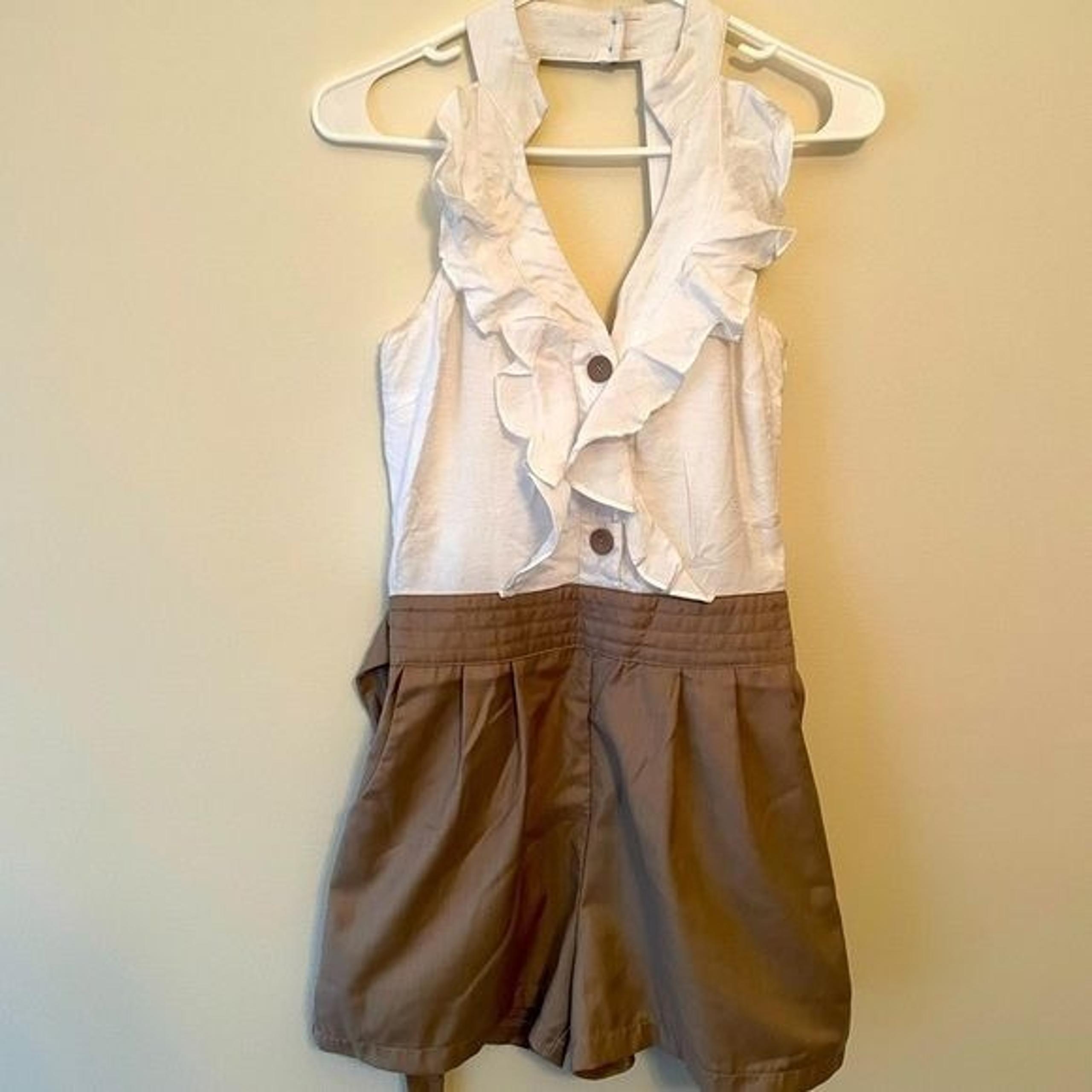 Love Culture Romper With Ruffle Top . Size Small.