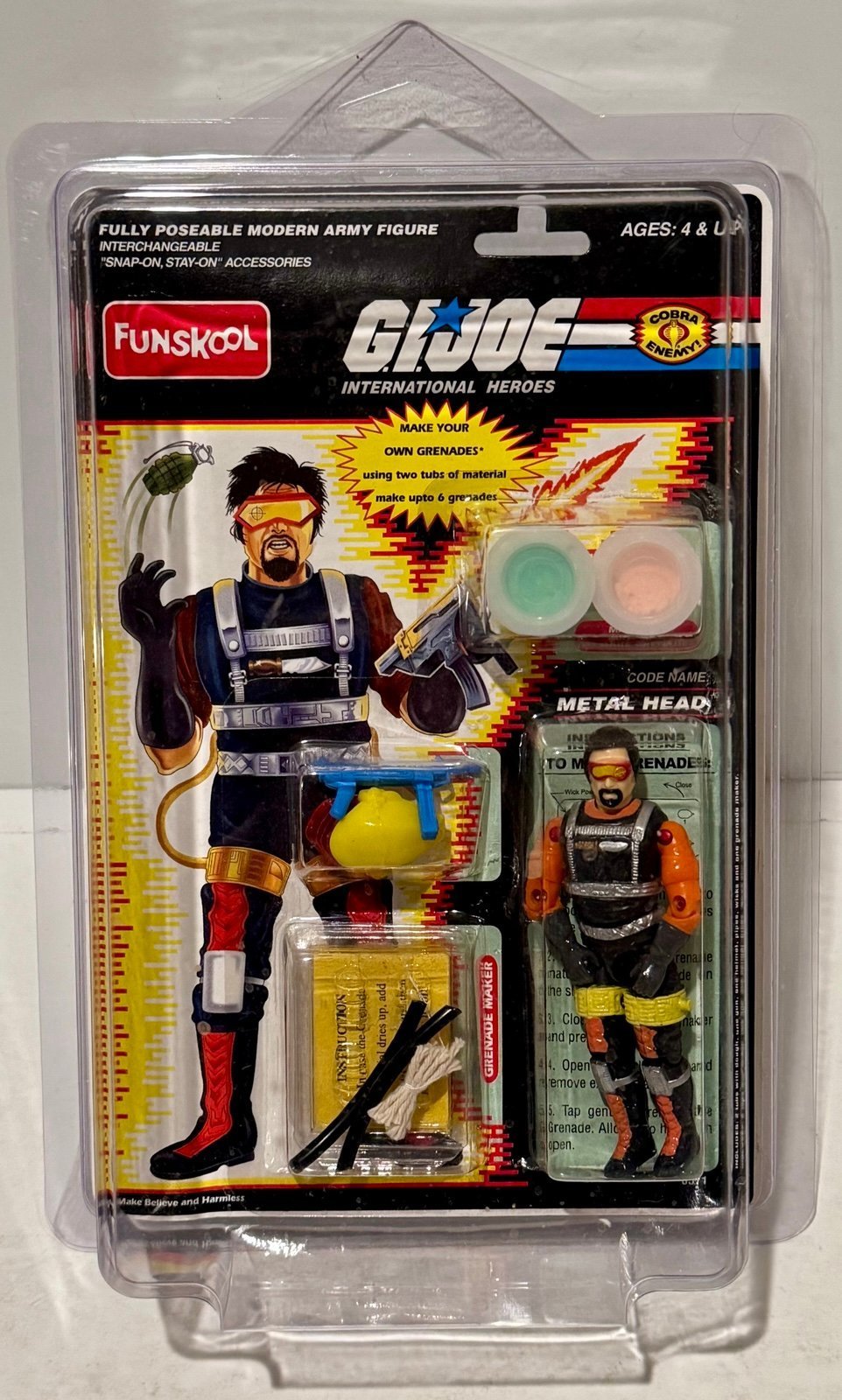 GI Joe International Heroes Metal Head Funskool (India) (0177)