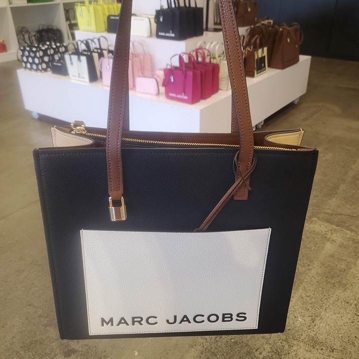 Marc Jacobs Grind Colorblock Leather Tote Bag