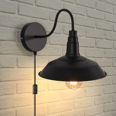 Plug in Wall Lights Set of 2, Wall Sconces Lighting for Farmhouse and Bedroom