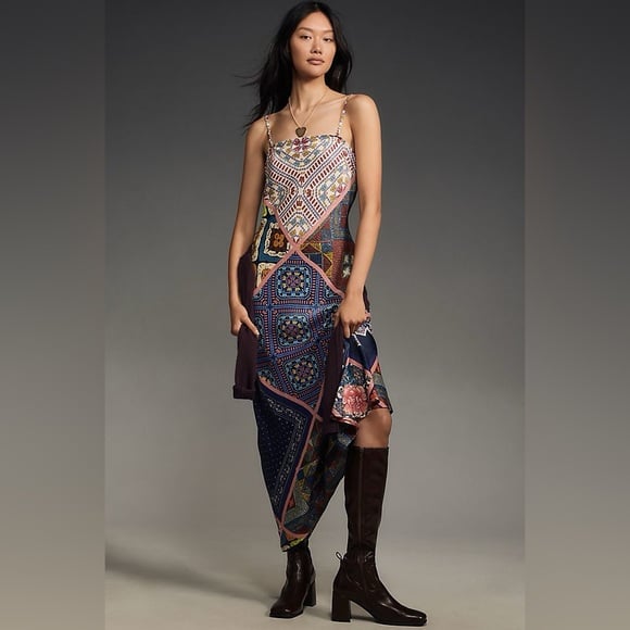 Anthropologie Conditions Apply Chloe Maxi Slip Dress