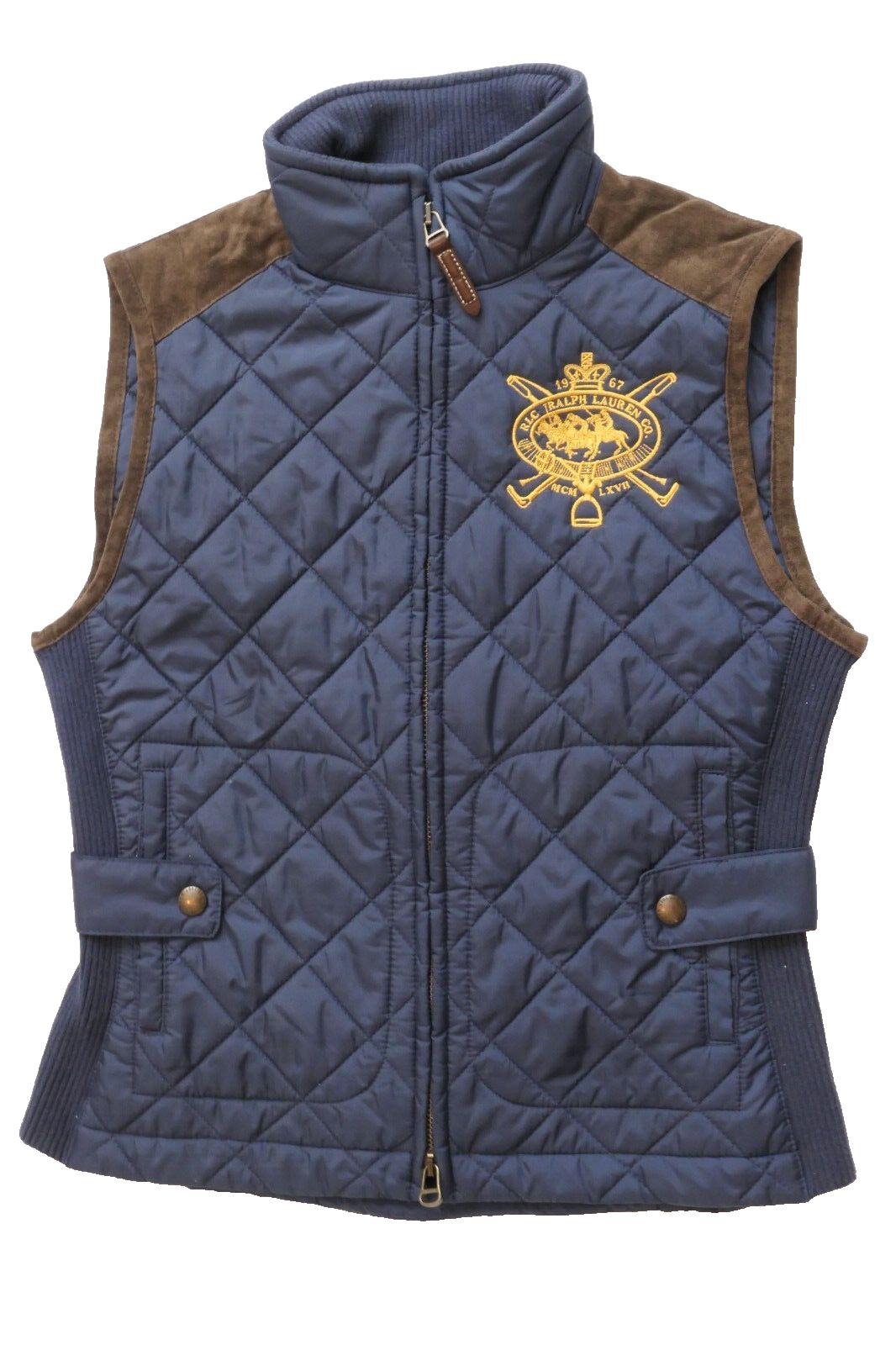 Polo Ralph Lauren Vest Womens/Childre n Small Quilted Blue Vest