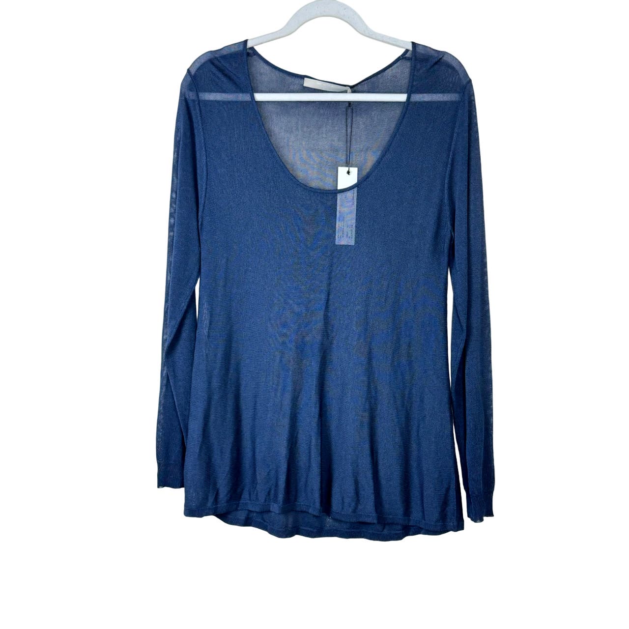 One Grey Day Blue Lake Scoop Neck Pullover NWT Size Small