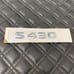 S430 Chrome 3M Mercedes Rear Trunk Emblems Logo Badge Letters Numbers