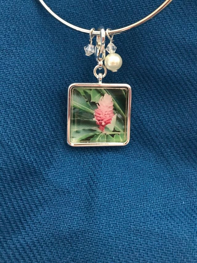 Hot Pink Ginger Photo Charm