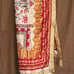 Women's Fancy Silk Dupatta with mirror Sequins Lace 4 Sided One Size Multicolor