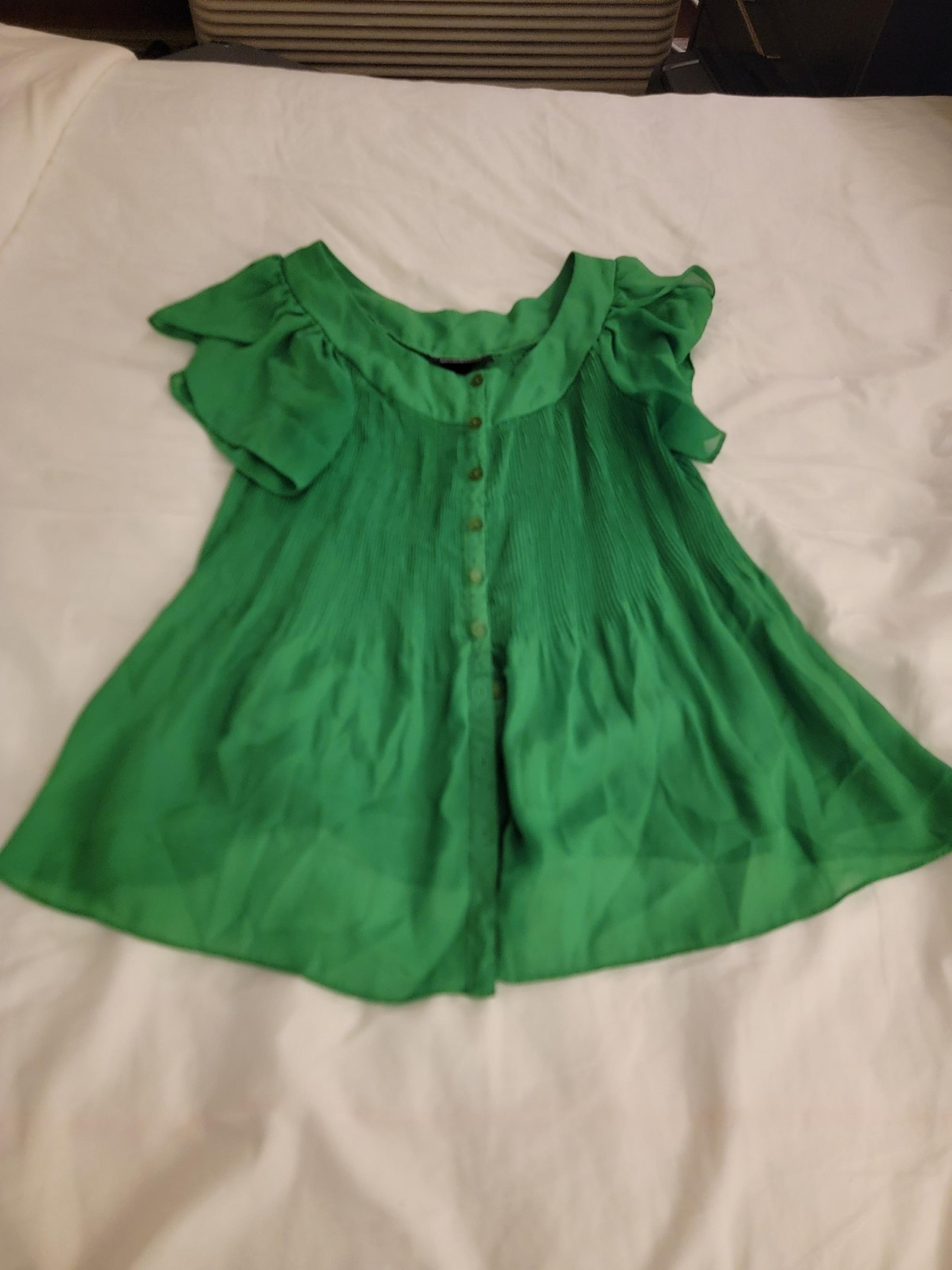 Blouse Ashley Stewart Green size 14 women's top