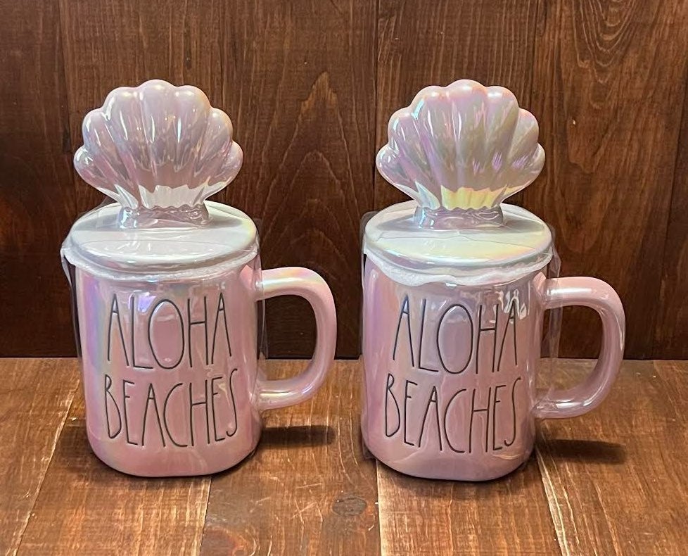 Rae Dunn Aloha Beaches Mug