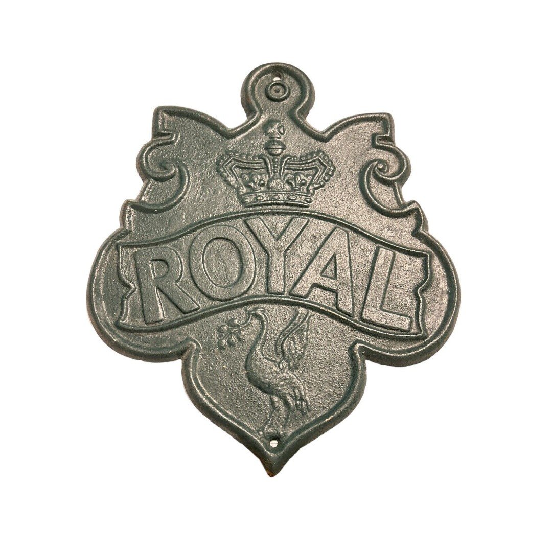 FIRE MARK Rare Royal Insurance Company Plaque Walter E. Lee Sign Market