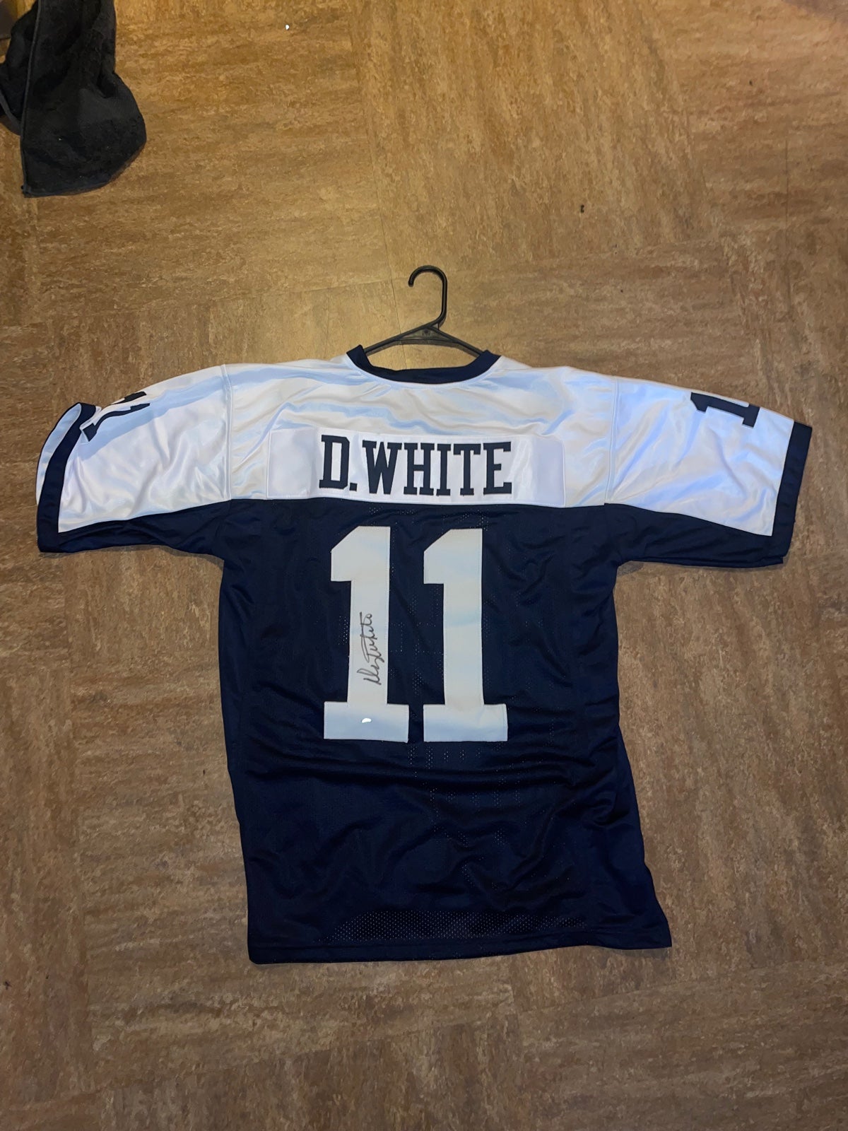 Autographed Super Bowl XII Champion #11 Danny White Dallas Cowboys Jersey