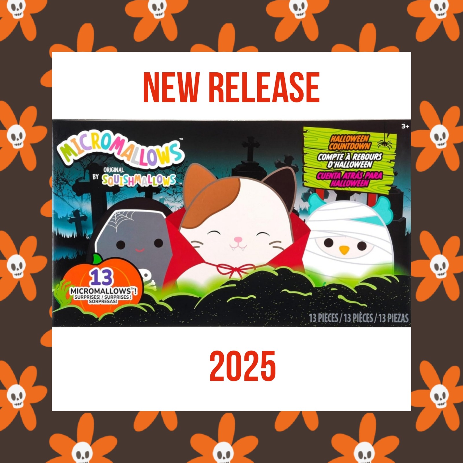❤ Squishmallow MICROMALLOW HALLOWEEN COUNTDOWN