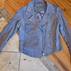Gray BlankNYC Leather Jacket Moto