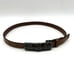 Vintage Albatros 009251 Brown Italian Leather Ornate Enamel Buckle Belt S 26