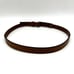 Vintage Albatros 009251 Brown Italian Leather Ornate Enamel Buckle Belt S 26