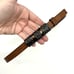 Vintage Albatros 009251 Brown Italian Leather Ornate Enamel Buckle Belt S 26