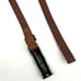 Vintage Albatros 009251 Brown Italian Leather Ornate Enamel Buckle Belt S 26