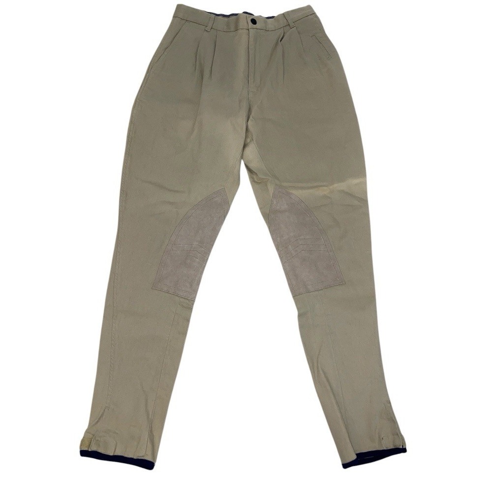 Miller's Equestrian Riding Apparel Breeches Pants Women's 28 Beige Pleated VTG