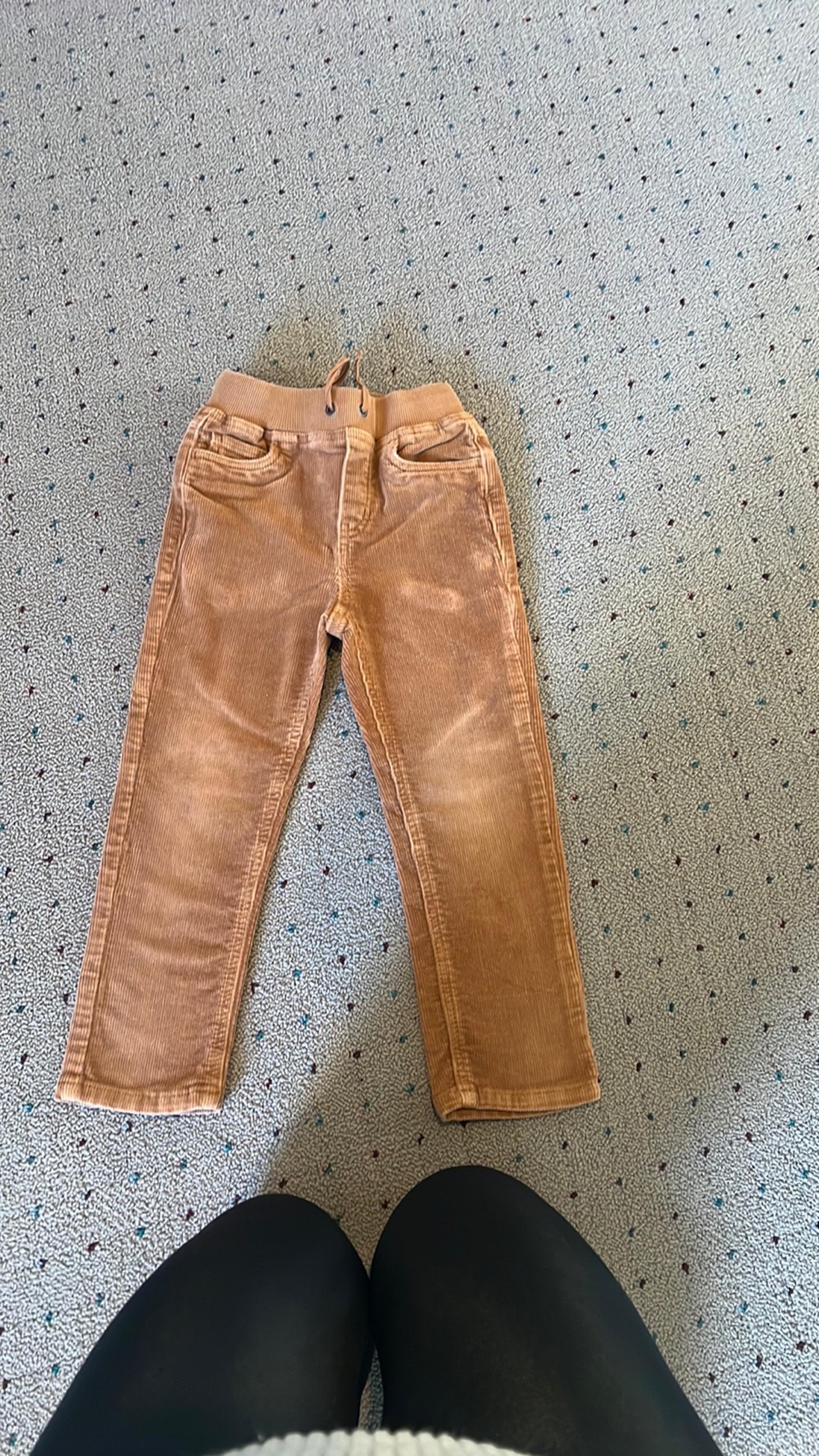 Hanna Andersson elastic waist pull on khaki corduroy pants size 5