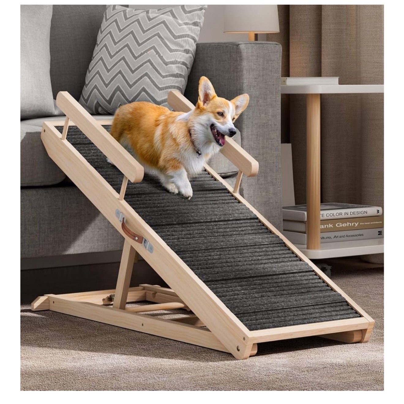 Wooden Adjustable Pet Ramp Folding