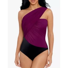 MAGICSUIT Miraclesuit Colorblock Goddess One Piece Swimsuit Jam Black Size 10