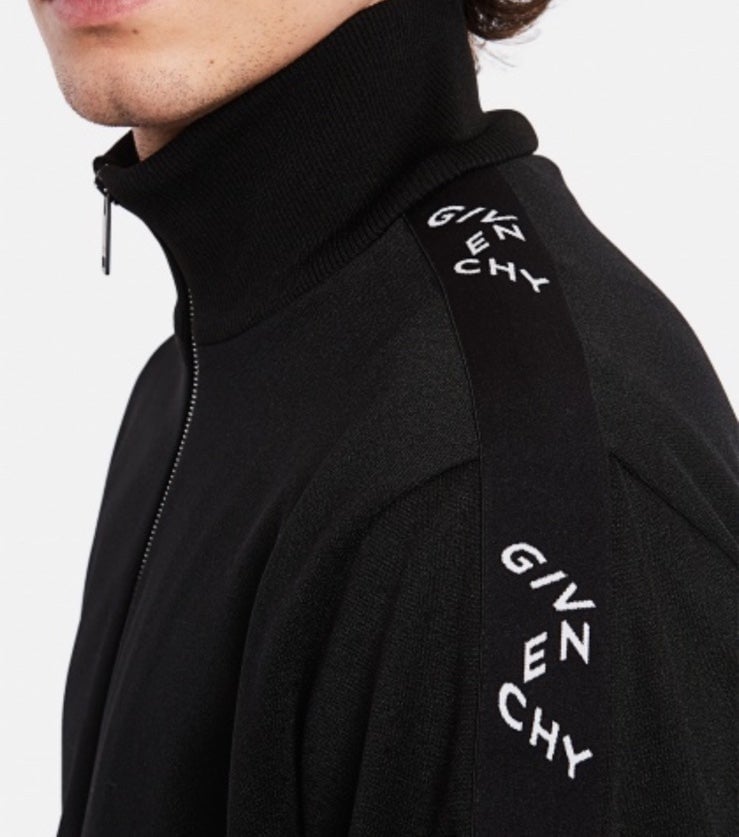 Givenchy logo tape track jacket size XL