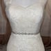 Ivory wedding dress with rhinestone belt