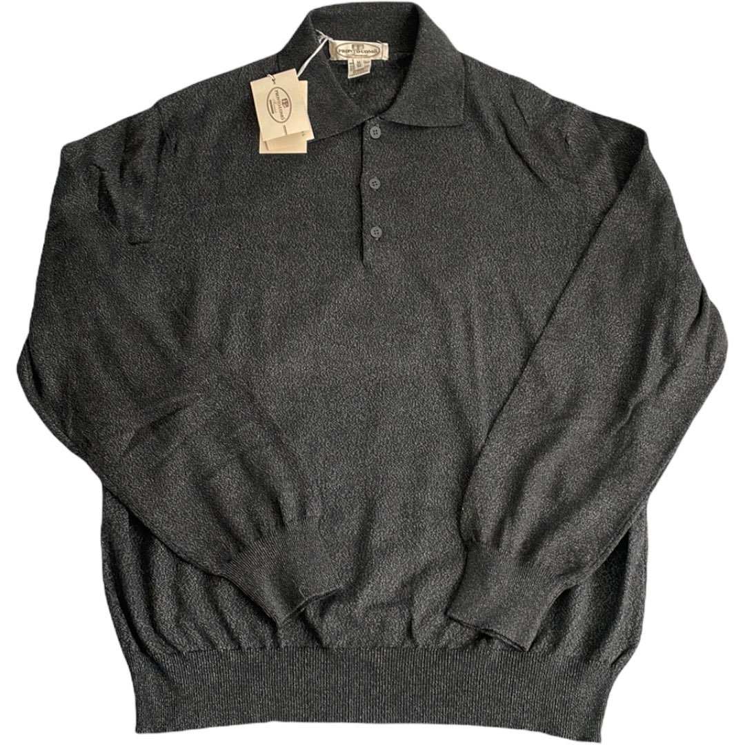 Pronto Uomo Sweater Polo Shirt Men’s M NWT