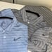 Nike Dri-Fit Men's lot of 2 blue and gray striped s/s golf polo shirts Large L
