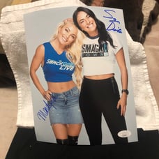 Sonya deville and mandyrose signed 8x10 jsa