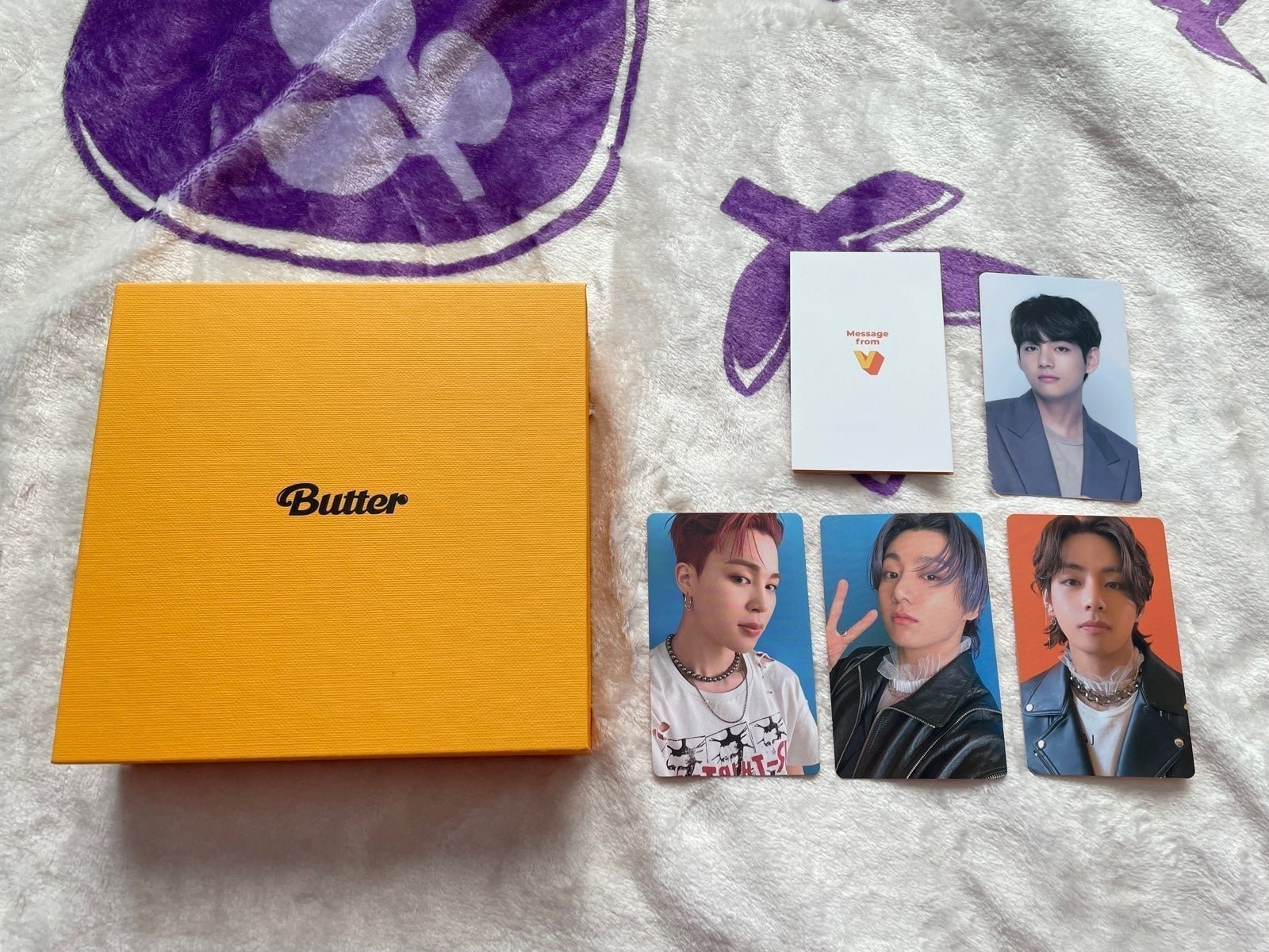BTS Butter cream album with V LV lucky draw and maknae pc