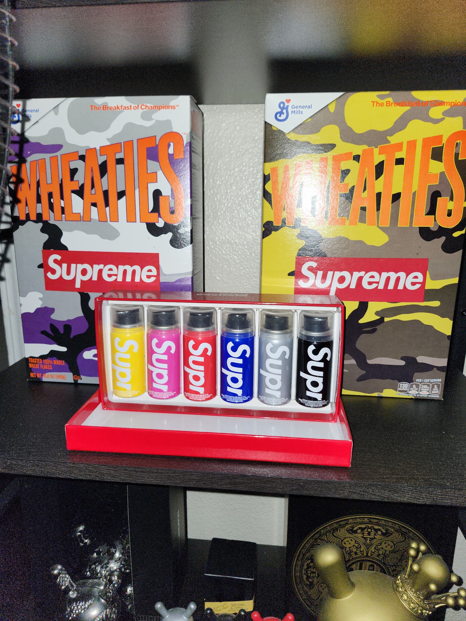 Supreme Wheaties and Spray Can Set