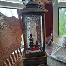 Snow Globe, Christmas Decorations, Battery Operated & Plug-in Musical Lighted