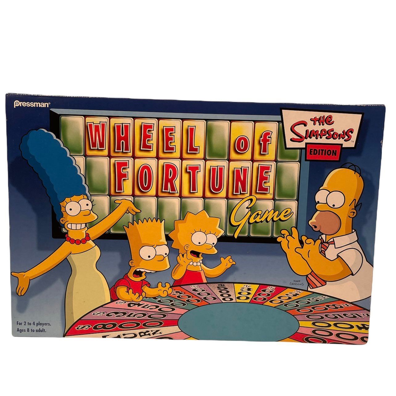 The Simpsons Edition Wheel of Fortune Board Game 2004 Pre-owned/Sealed Pressman