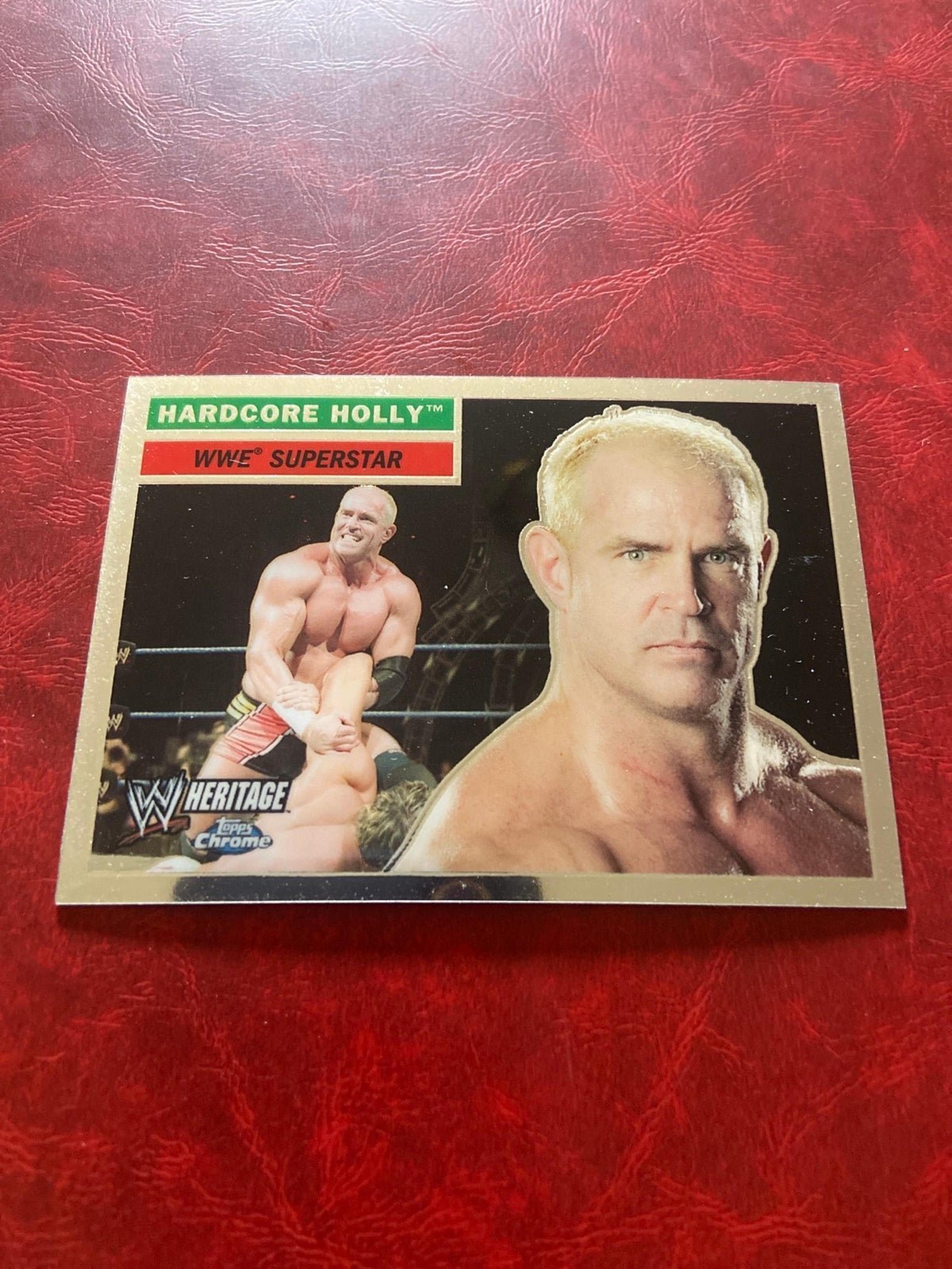 HARDCORE HOLLY 2006 Topps Heritage Chrome WWE #39 WRESTLING Card WWF
