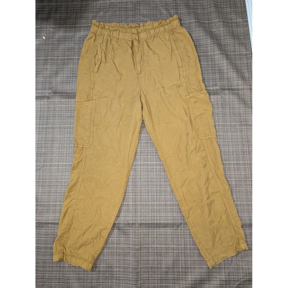 Sanctuary Paper Bag Pants 2XL Brown Gold Lyocell Six Pockets Stretch XP9151E