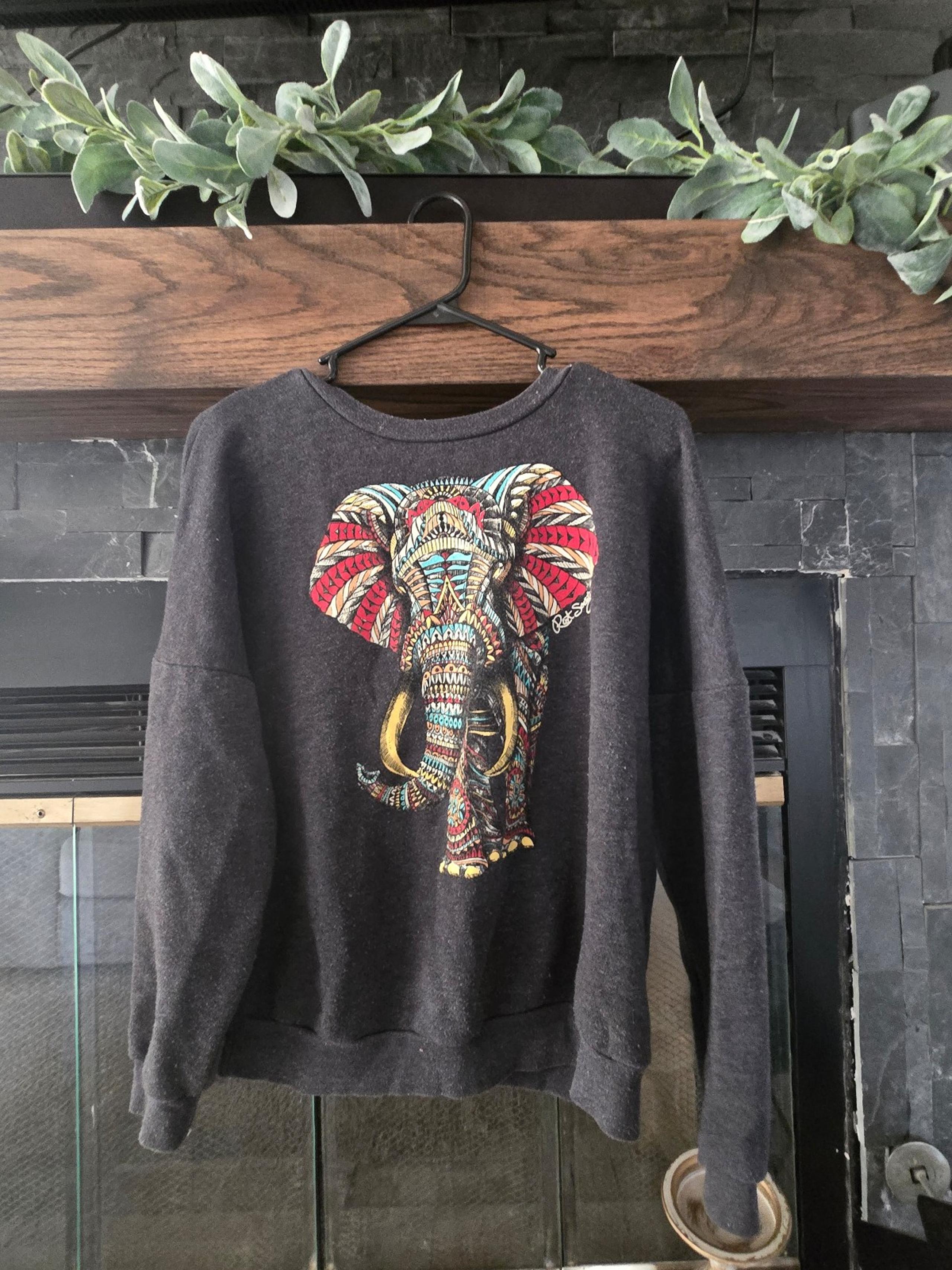 Vintage Riot Society Crew Neck. Elephant Size Medium